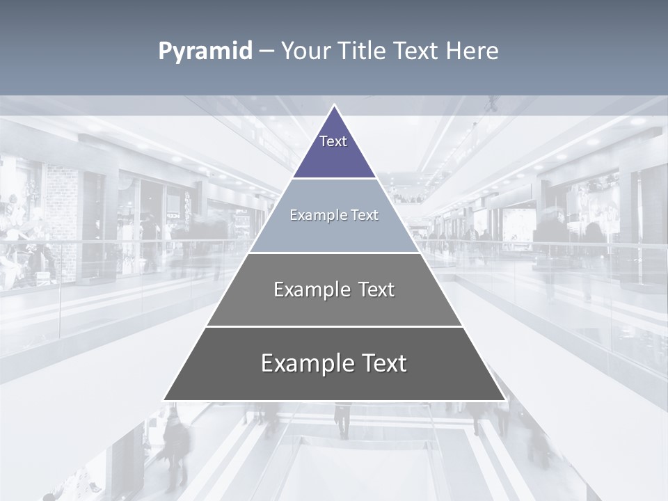 A Black And White Photo Of People In An Airport PowerPoint Template