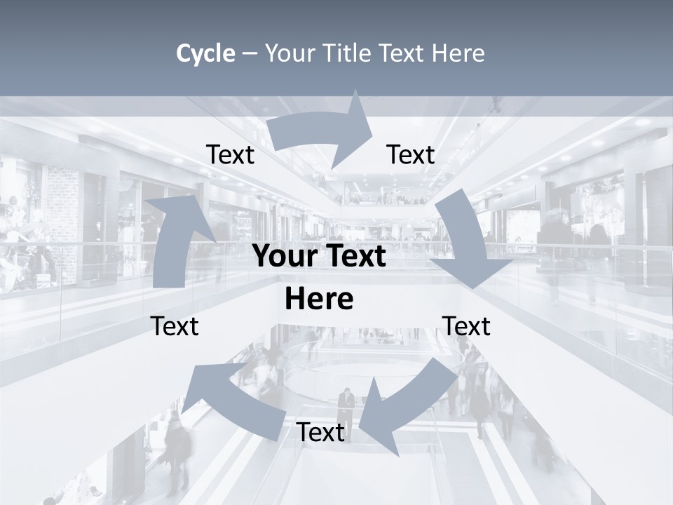 A Black And White Photo Of People In An Airport PowerPoint Template