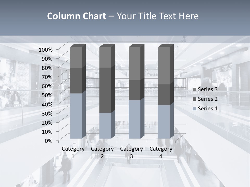 A Black And White Photo Of People In An Airport PowerPoint Template