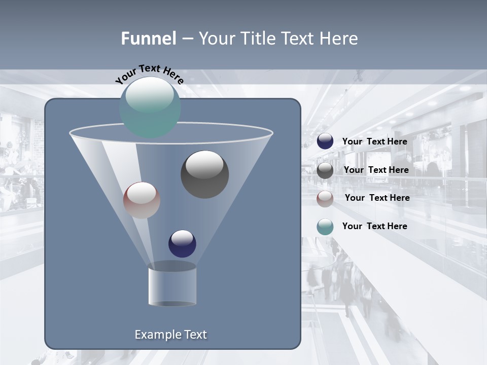 A Black And White Photo Of People In An Airport PowerPoint Template