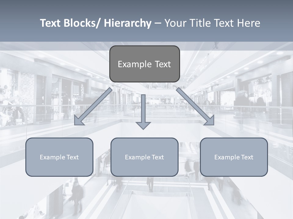 A Black And White Photo Of People In An Airport PowerPoint Template