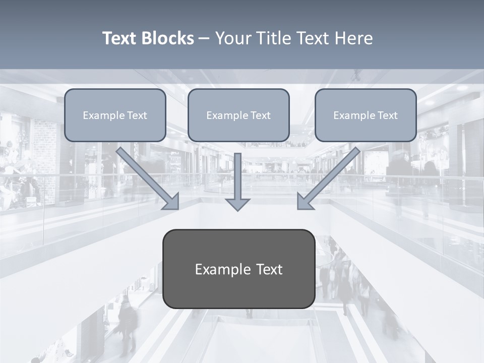 A Black And White Photo Of People In An Airport PowerPoint Template