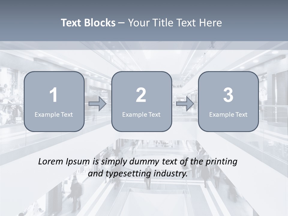 A Black And White Photo Of People In An Airport PowerPoint Template