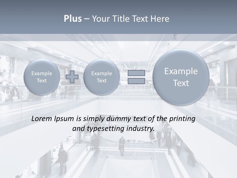 A Black And White Photo Of People In An Airport PowerPoint Template