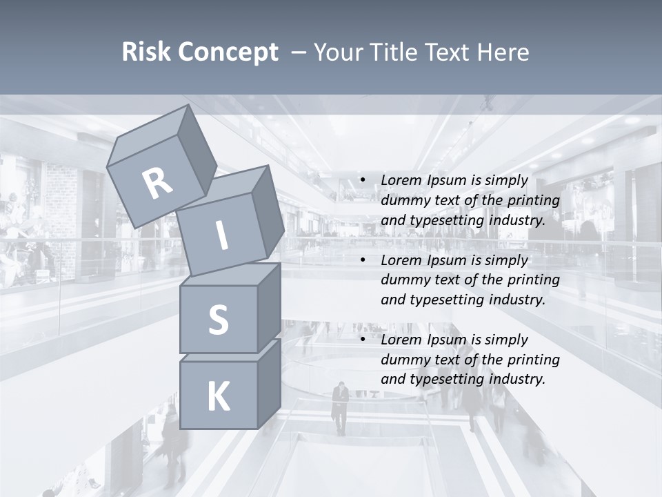 A Black And White Photo Of People In An Airport PowerPoint Template