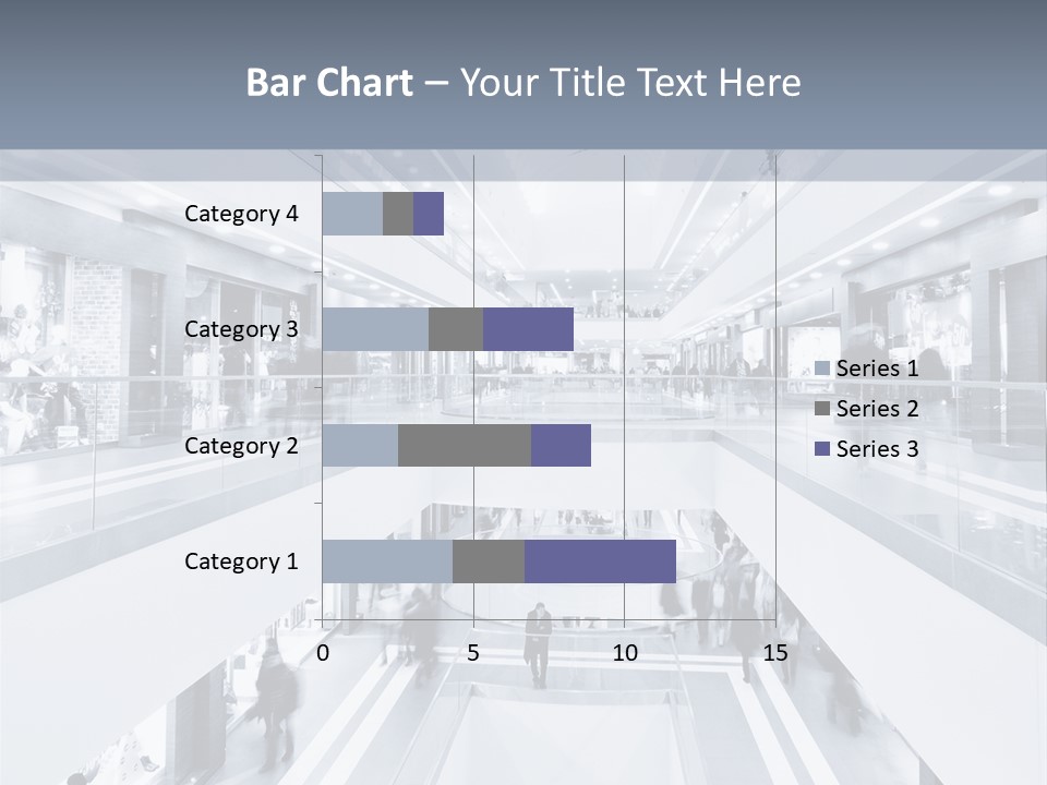 A Black And White Photo Of People In An Airport PowerPoint Template
