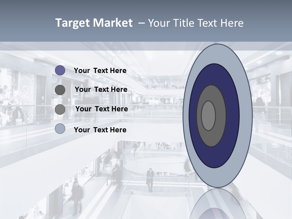 A Black And White Photo Of People In An Airport PowerPoint Template