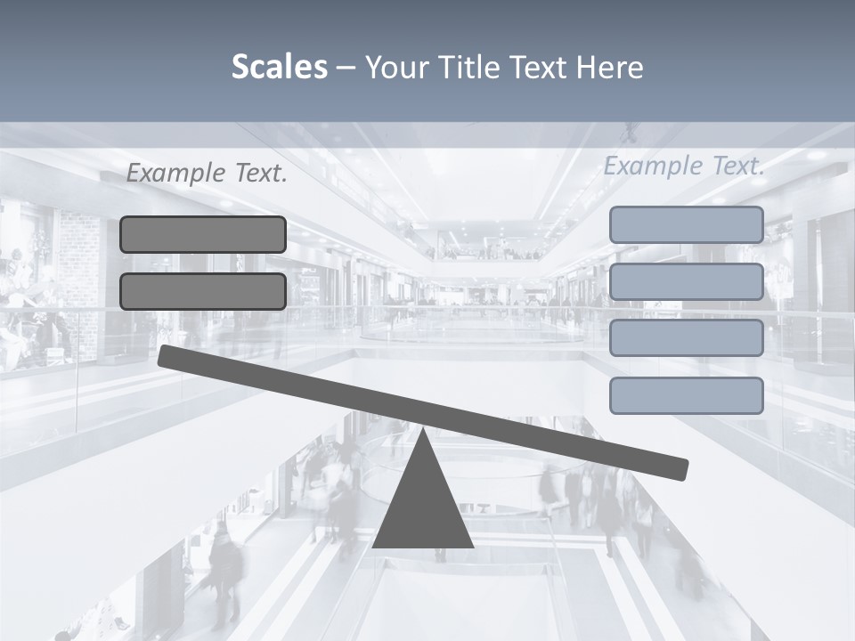 A Black And White Photo Of People In An Airport PowerPoint Template