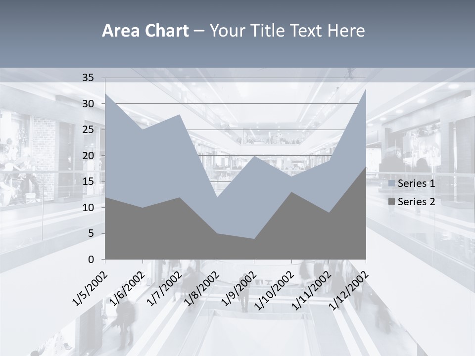 A Black And White Photo Of People In An Airport PowerPoint Template