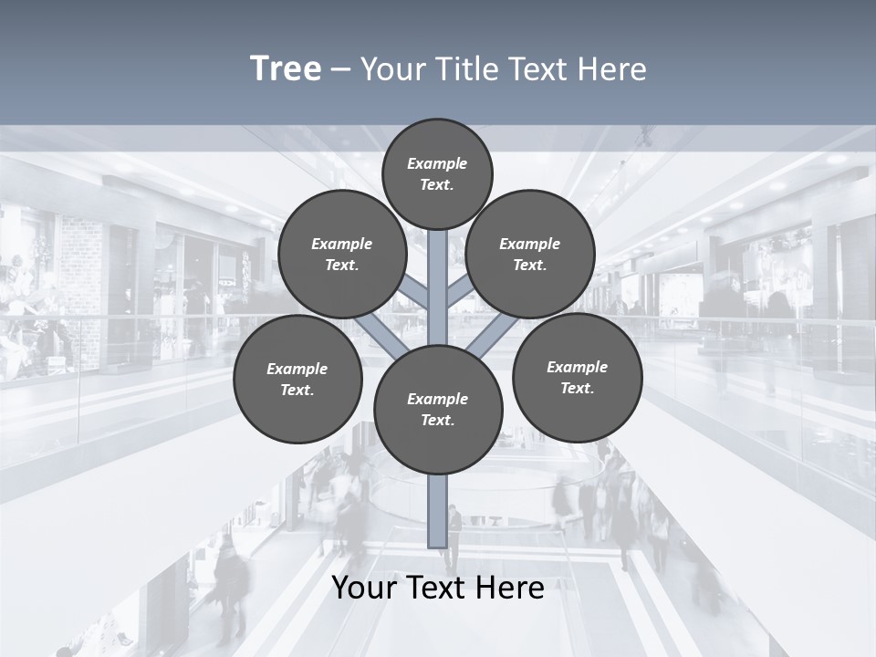A Black And White Photo Of People In An Airport PowerPoint Template