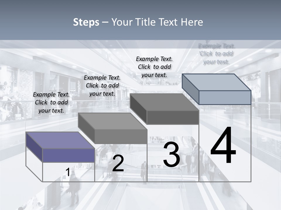 A Black And White Photo Of People In An Airport PowerPoint Template