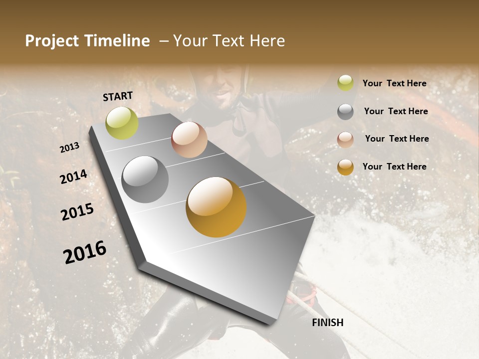 A Man Riding A Wave On Top Of A Surfboard PowerPoint Template