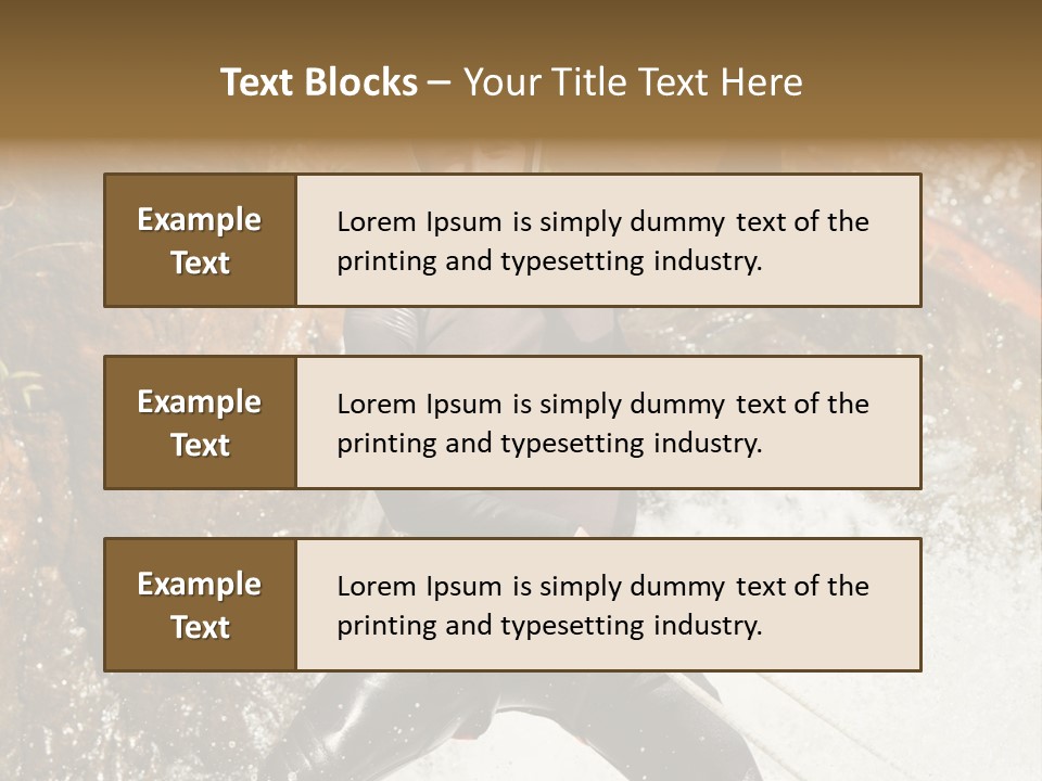 A Man Riding A Wave On Top Of A Surfboard PowerPoint Template