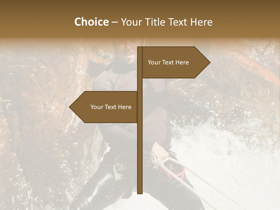 A Man Riding A Wave On Top Of A Surfboard PowerPoint Template