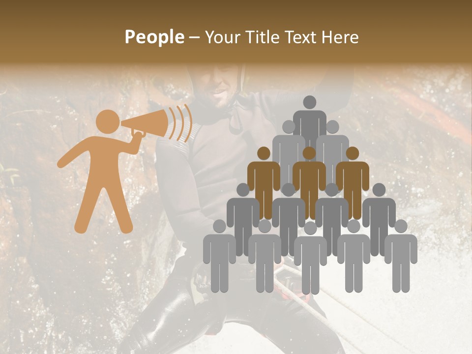 A Man Riding A Wave On Top Of A Surfboard PowerPoint Template