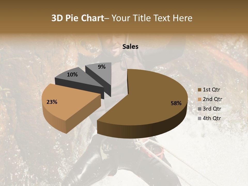 A Man Riding A Wave On Top Of A Surfboard PowerPoint Template
