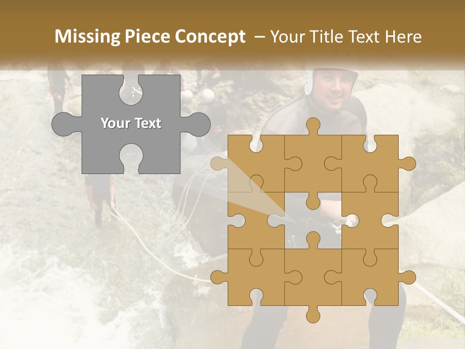 A Group Of People Climbing Up A Mountain PowerPoint Template