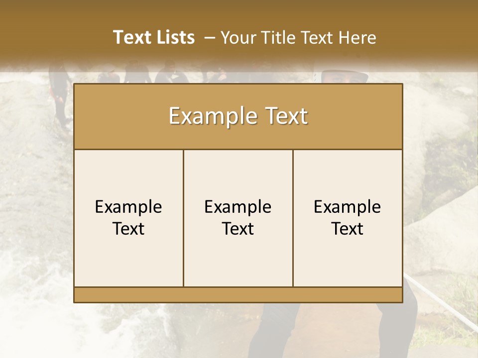 A Group Of People Climbing Up A Mountain PowerPoint Template