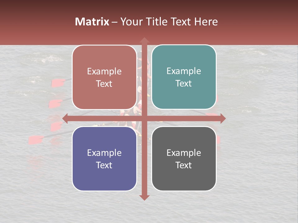 A Group Of People Rowing A Boat On A Body Of Water PowerPoint Template