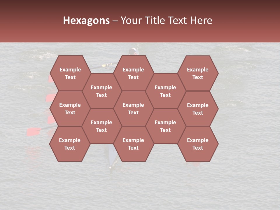 A Group Of People Rowing A Boat On A Body Of Water PowerPoint Template