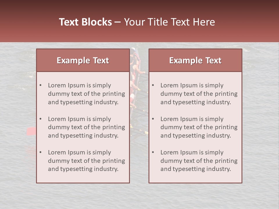 A Group Of People Rowing A Boat On A Body Of Water PowerPoint Template