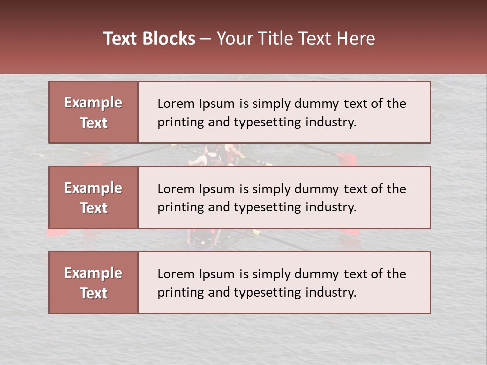 A Group Of People Rowing A Boat On A Body Of Water PowerPoint Template