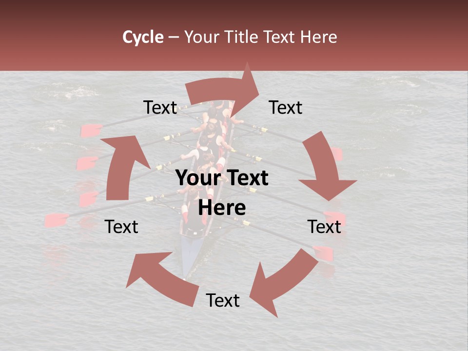A Group Of People Rowing A Boat On A Body Of Water PowerPoint Template