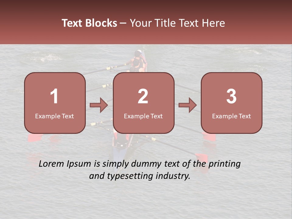A Group Of People Rowing A Boat On A Body Of Water PowerPoint Template