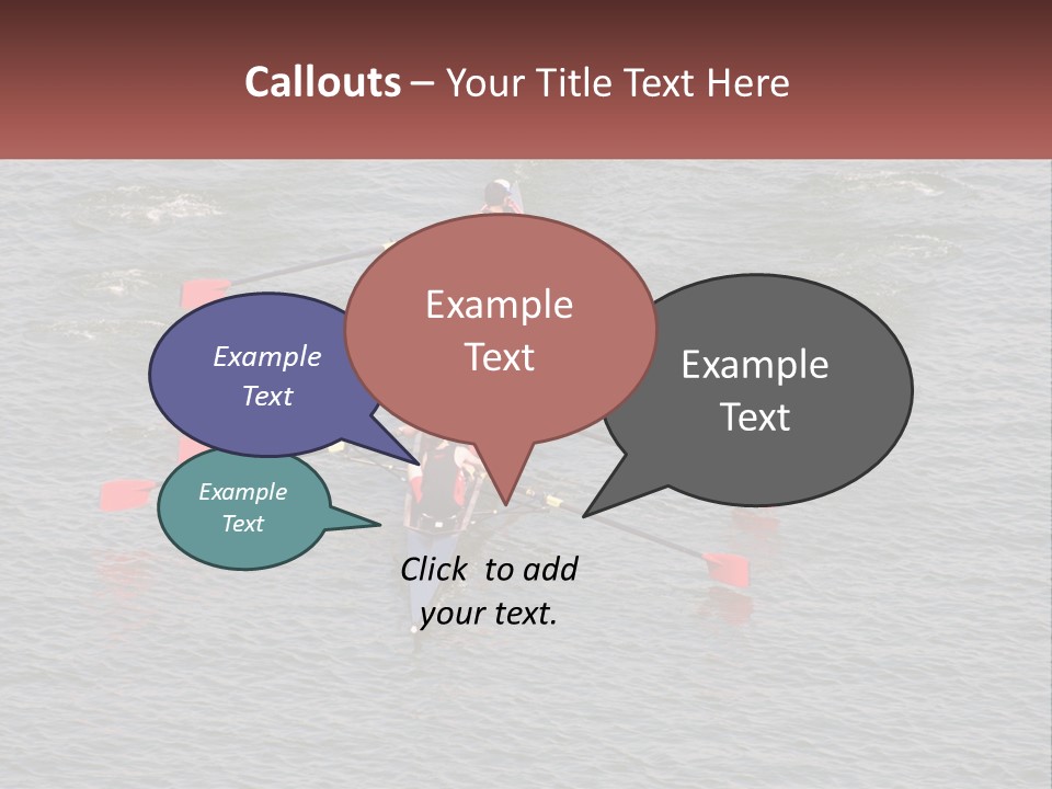 A Group Of People Rowing A Boat On A Body Of Water PowerPoint Template