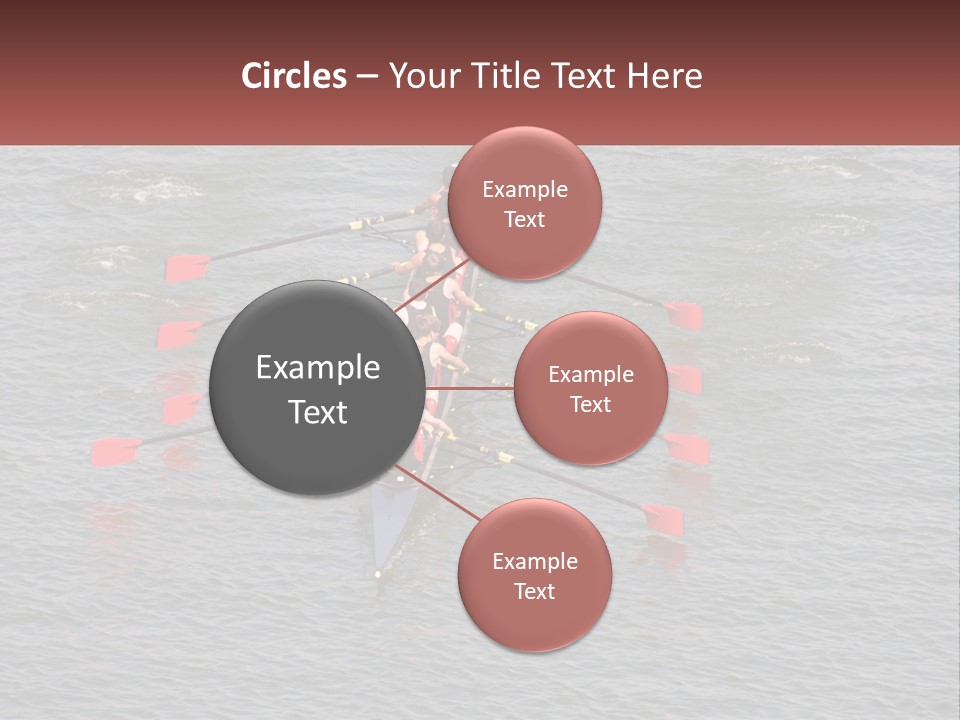 A Group Of People Rowing A Boat On A Body Of Water PowerPoint Template