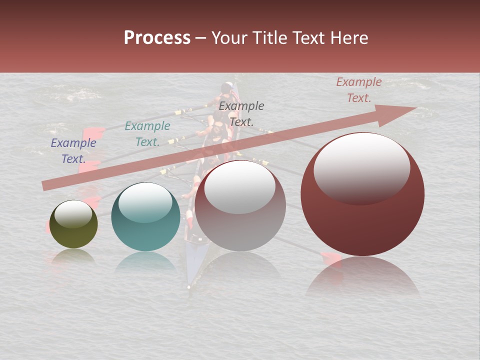 A Group Of People Rowing A Boat On A Body Of Water PowerPoint Template