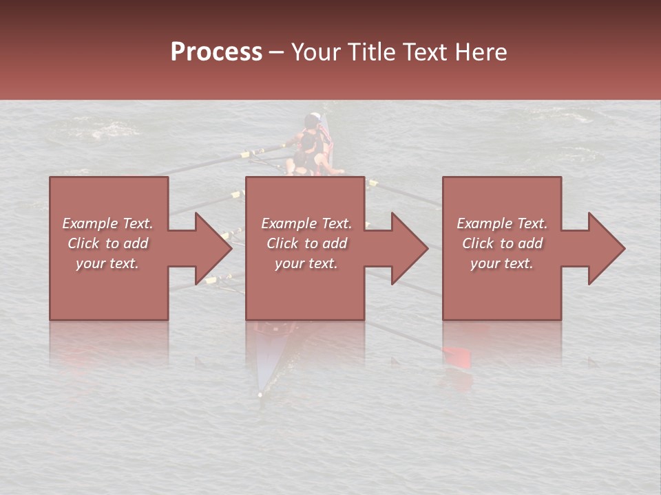 A Group Of People Rowing A Boat On A Body Of Water PowerPoint Template