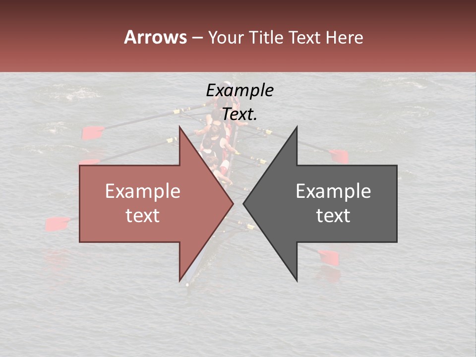 A Group Of People Rowing A Boat On A Body Of Water PowerPoint Template