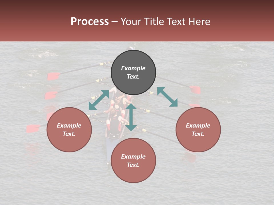 A Group Of People Rowing A Boat On A Body Of Water PowerPoint Template