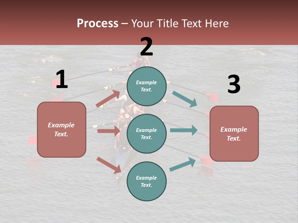 A Group Of People Rowing A Boat On A Body Of Water PowerPoint Template