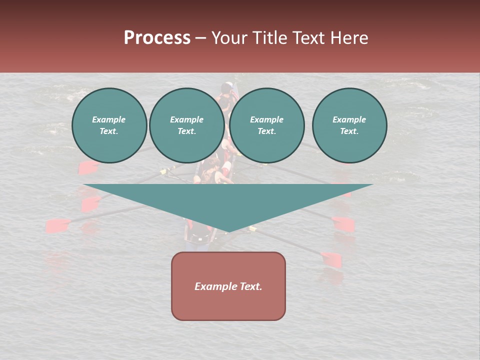 A Group Of People Rowing A Boat On A Body Of Water PowerPoint Template