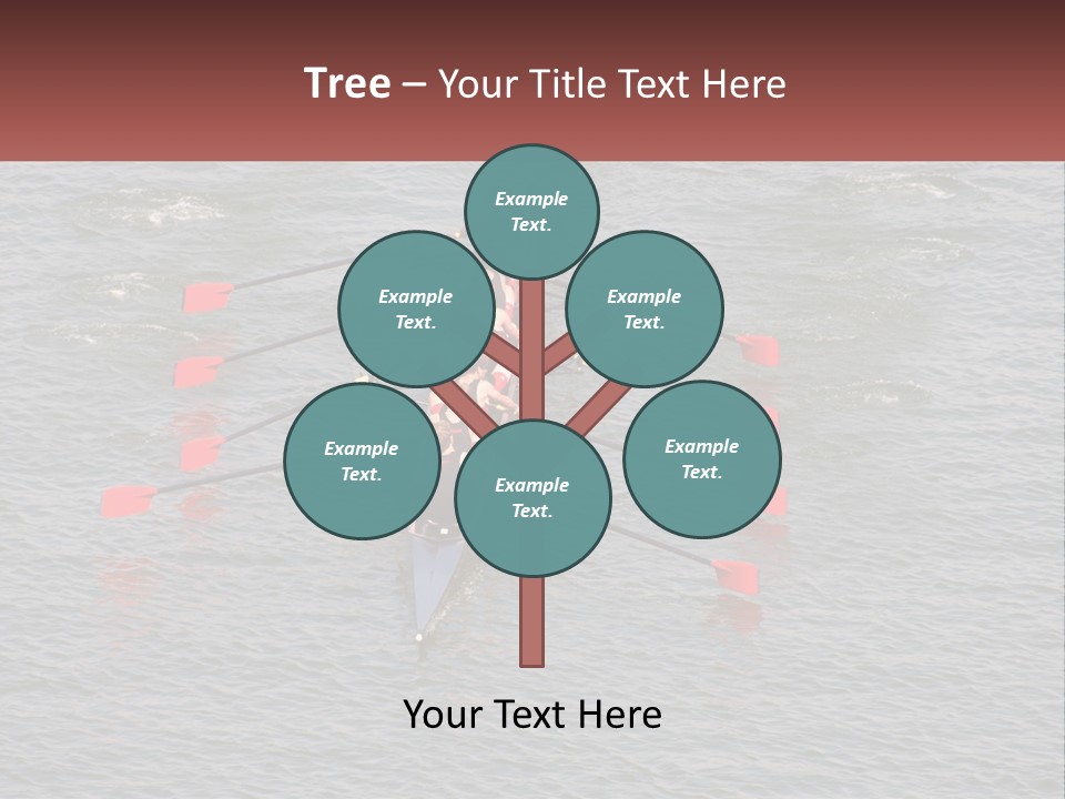 A Group Of People Rowing A Boat On A Body Of Water PowerPoint Template