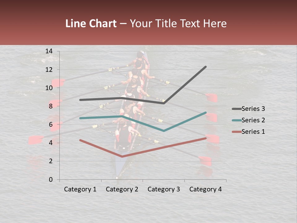 A Group Of People Rowing A Boat On A Body Of Water PowerPoint Template