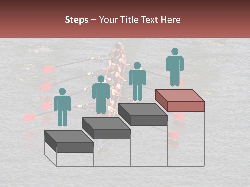 A Group Of People Rowing A Boat On A Body Of Water PowerPoint Template
