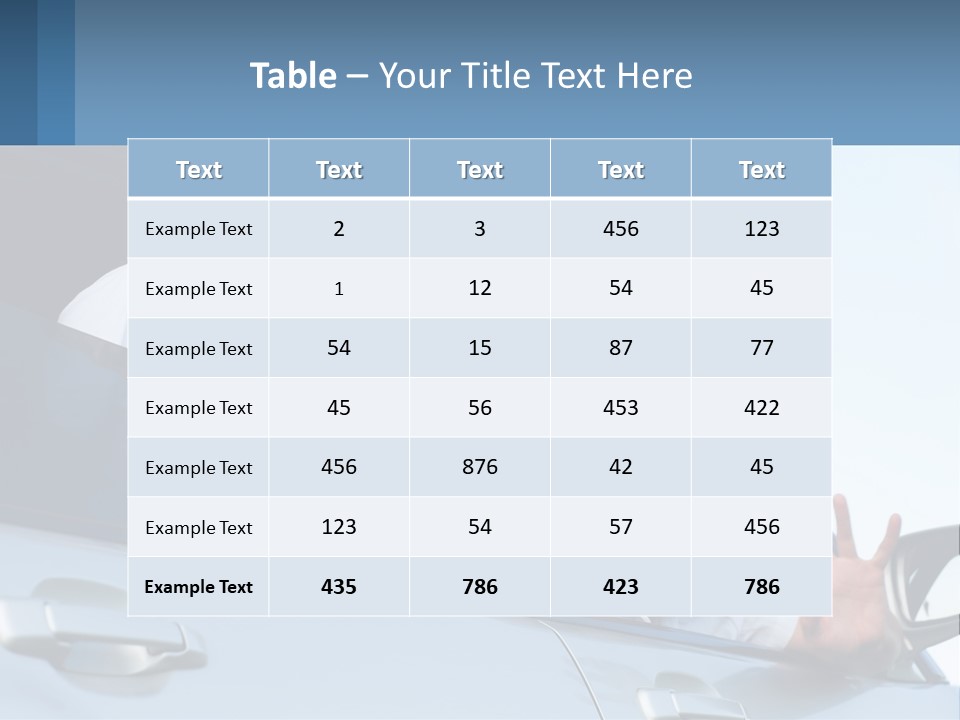 A Man And A Boy Waving Out Of A Car Window PowerPoint Template