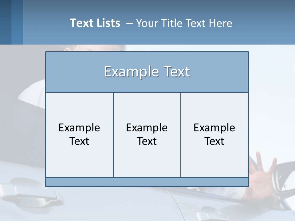 A Man And A Boy Waving Out Of A Car Window PowerPoint Template
