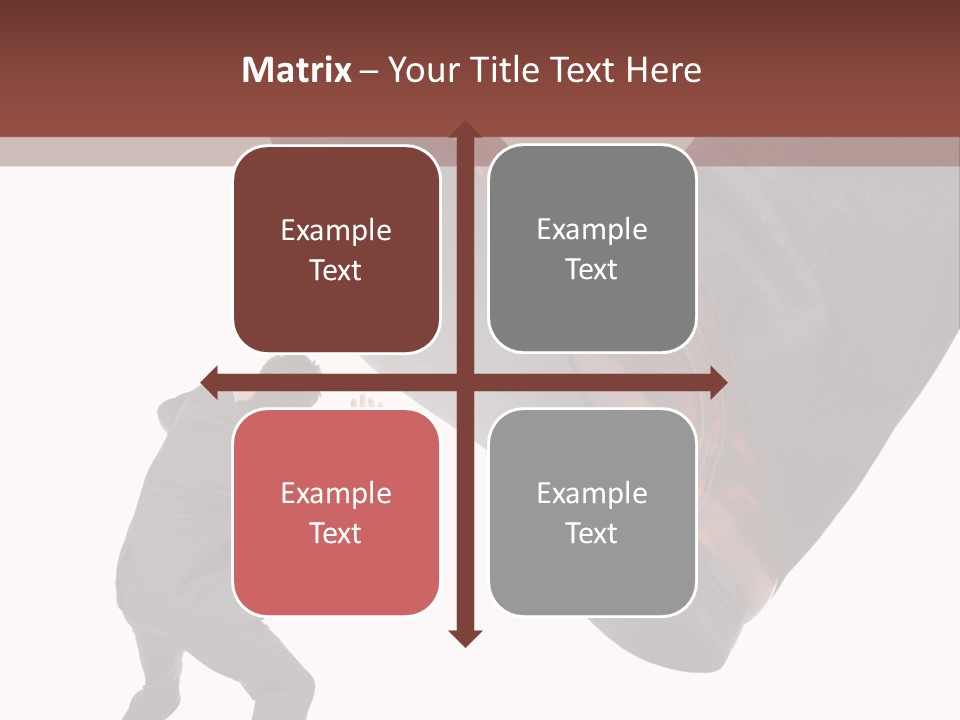 A Man In A Business Suit Kicking A Shoe PowerPoint Template