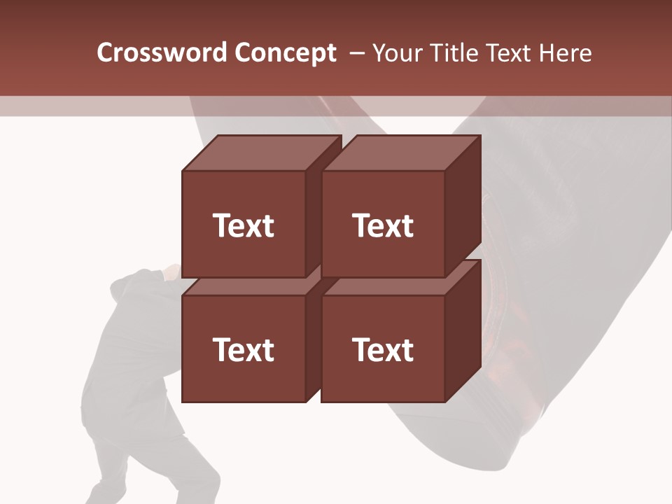 A Man In A Business Suit Kicking A Shoe PowerPoint Template