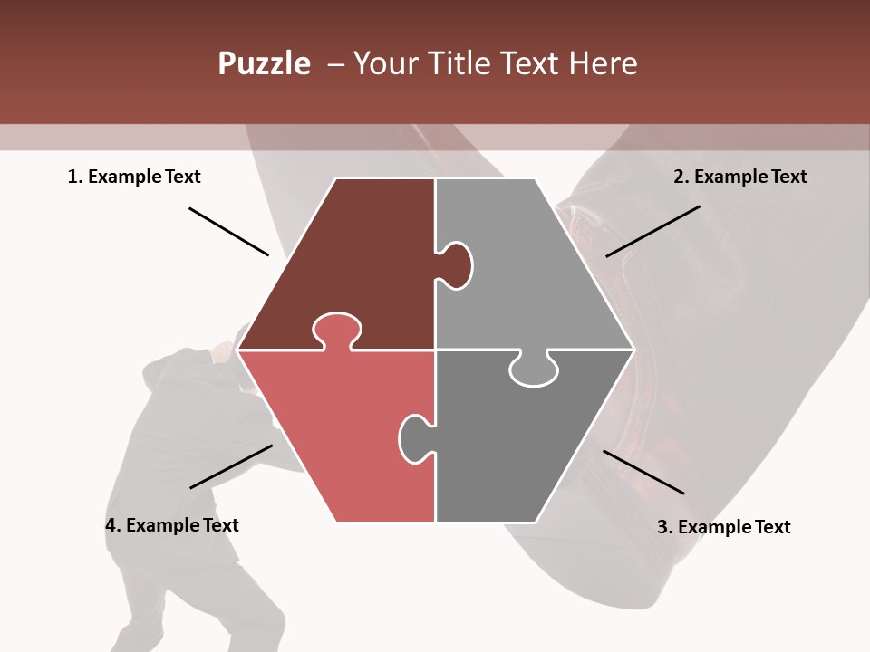 A Man In A Business Suit Kicking A Shoe PowerPoint Template