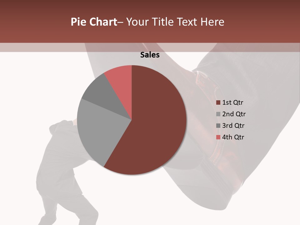 A Man In A Business Suit Kicking A Shoe PowerPoint Template