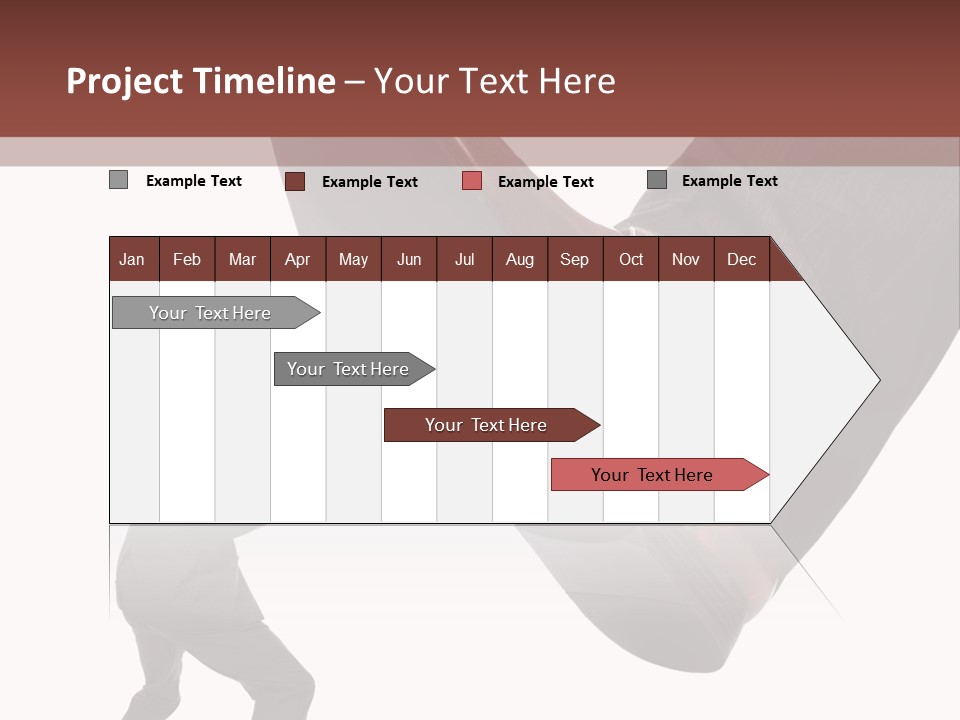 A Man In A Business Suit Kicking A Shoe PowerPoint Template