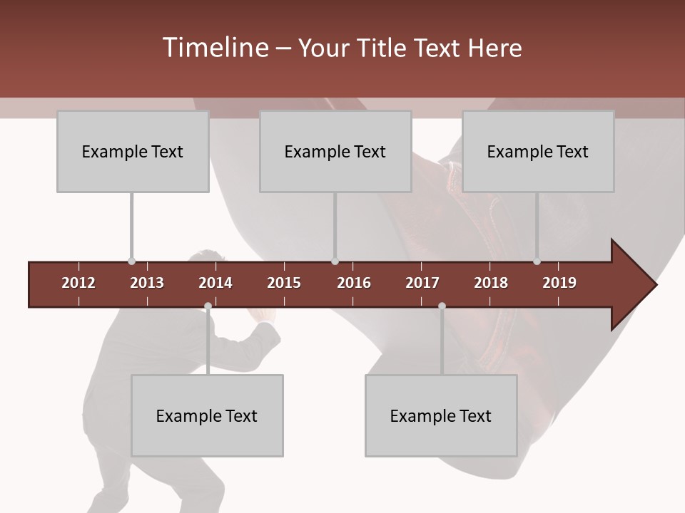 A Man In A Business Suit Kicking A Shoe PowerPoint Template