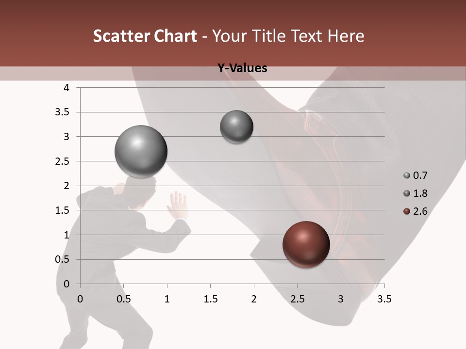 A Man In A Business Suit Kicking A Shoe PowerPoint Template