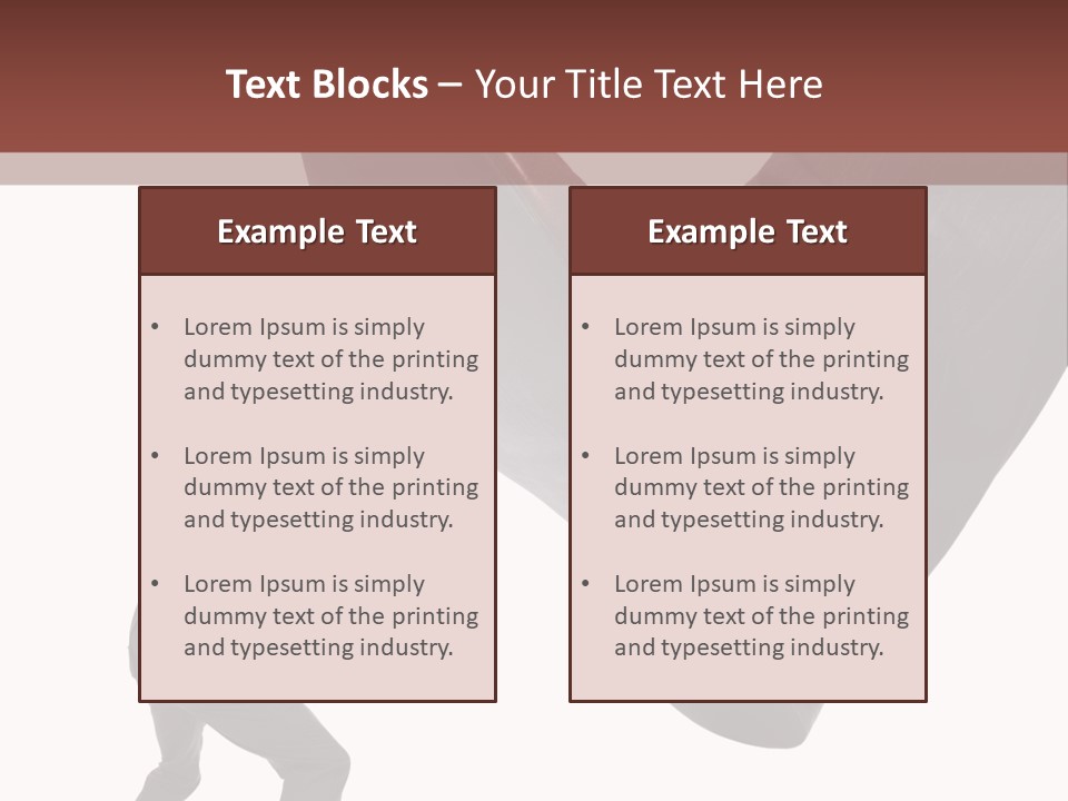 A Man In A Business Suit Kicking A Shoe PowerPoint Template