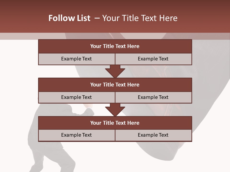 A Man In A Business Suit Kicking A Shoe PowerPoint Template